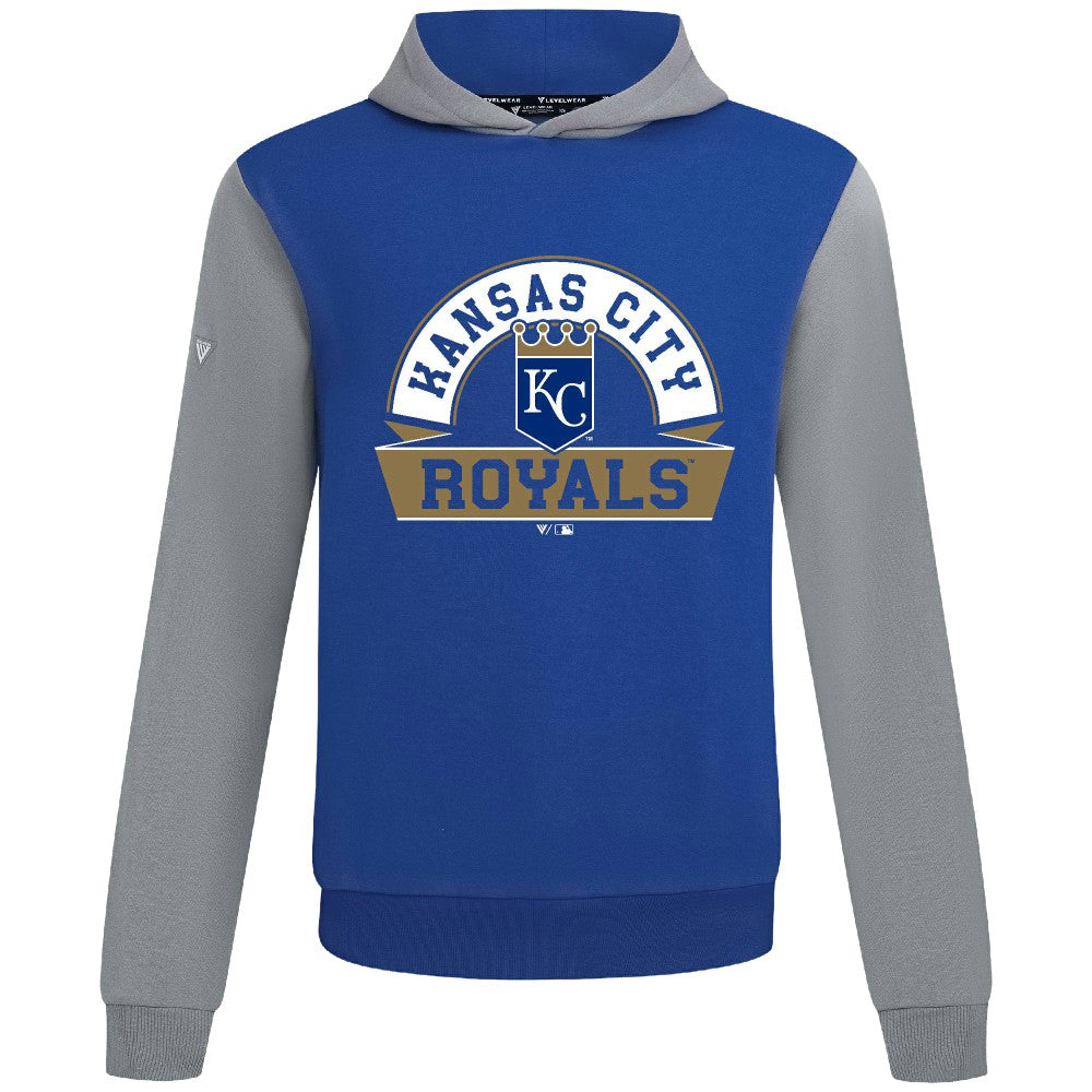 Kansas City Royals Levelwear Throwback Ultimate Banner Arch Hoodie On Sale