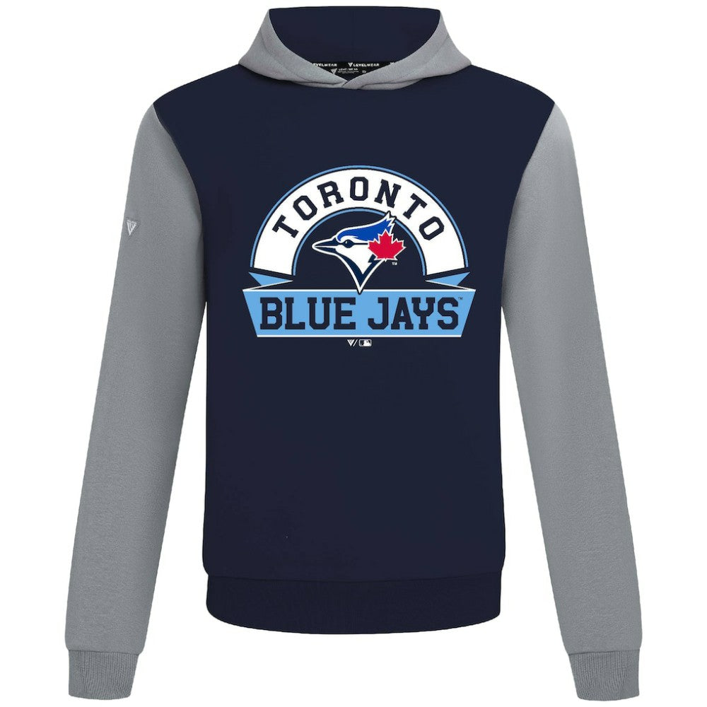Toronto Blue Jays Levelwear Throwback Ultimate Banner Arch Hoodie On Sale