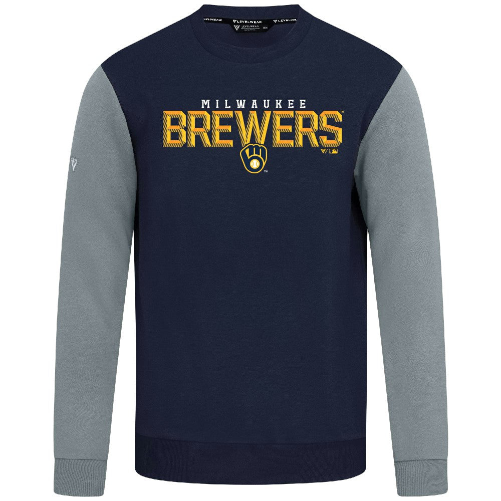 Milwaukee Brewers Levelwear Throwback Ultimate Carve Sweatshirt Lifestyle