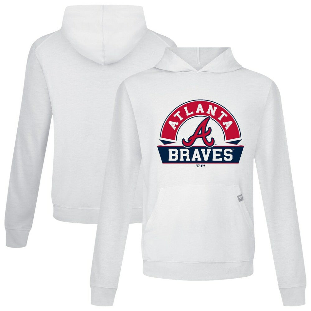 Atlanta Braves Levelwear Relay Banner Arch Pullover Hoodie On Sale