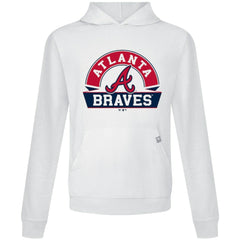 Atlanta Braves Levelwear Relay Banner Arch Pullover Hoodie On Sale