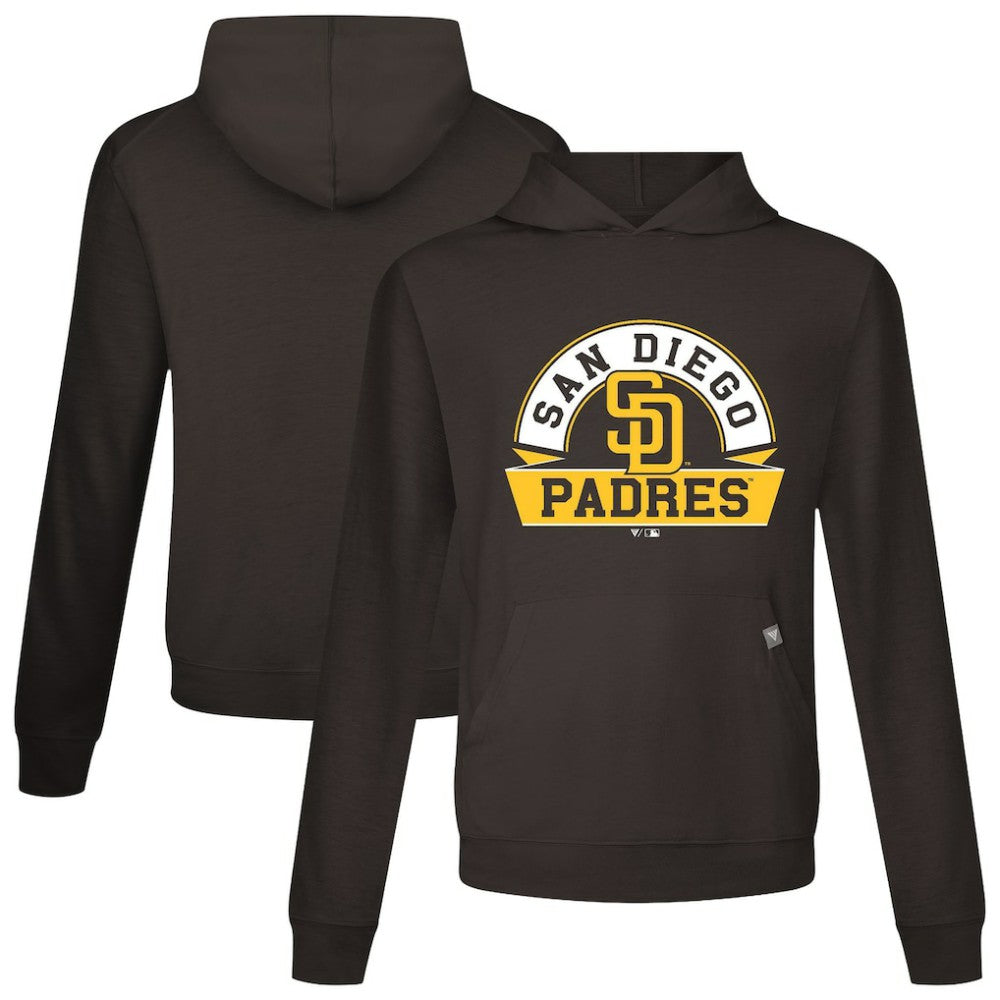 San Diego Padres Levelwear Relay Banner Arch Pullover Hoodie Clearance
