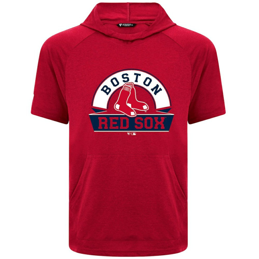 Boston Red Sox Levelwear Phase Banner Arch Hoodie T-Shirt On Sale