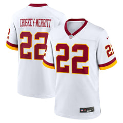 Jacory Croskey-Merritt Washington Commanders Game Super Bowl Era Jersey White - Nike