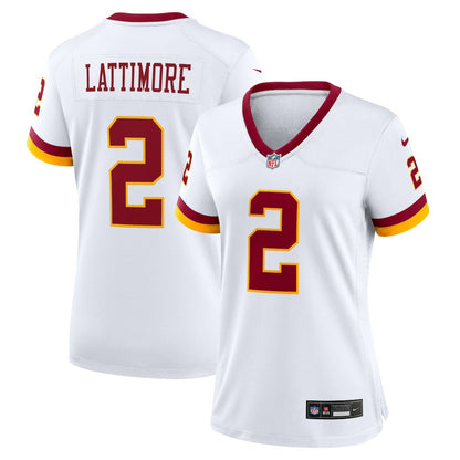 Marshon Lattimore Washington Commanders Women's Game Super Bowl Era Jersey - White | NFL Jerseys