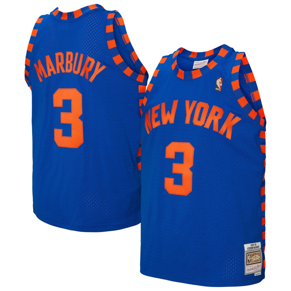 Stephon Marbury New York Knicks 2005/06 Hardwood Classics Swingman Jersey - Blue | NBA Jerseys