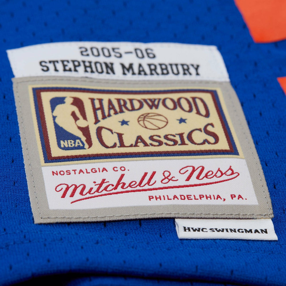 Mitchell & Ness - Stephon Marbury New York Knicks 2005/06 Hardwood Classics Swingman Jersey - Blue
