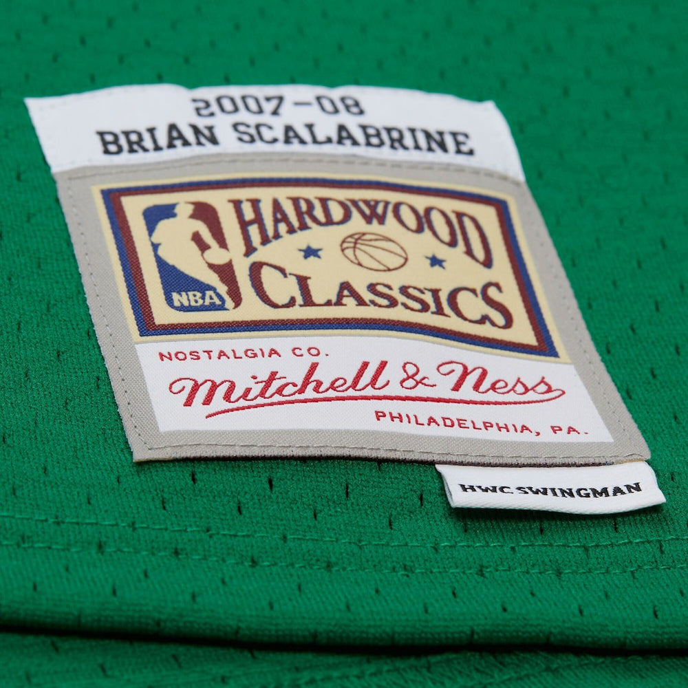 Mitchell & Ness - Brian Scalabrine Boston Celtics 2007/08 Hardwood Classics Swingman Jersey - Kelly Green