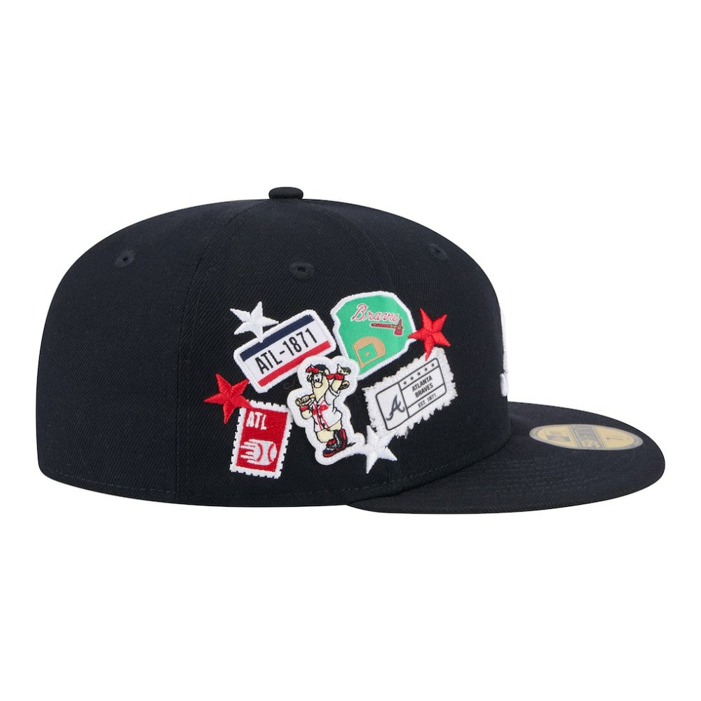 Atlanta Braves New Era City Patch 59FIFTY Fitted Hat Online
