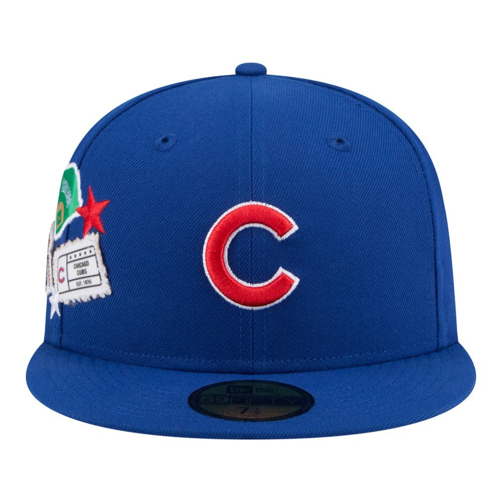 Chicago Cubs New Era City Patch 59FIFTY Fitted Hat On Sale