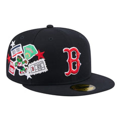 Boston Red Sox New Era City Patch 59FIFTY Fitted Hat Clearance