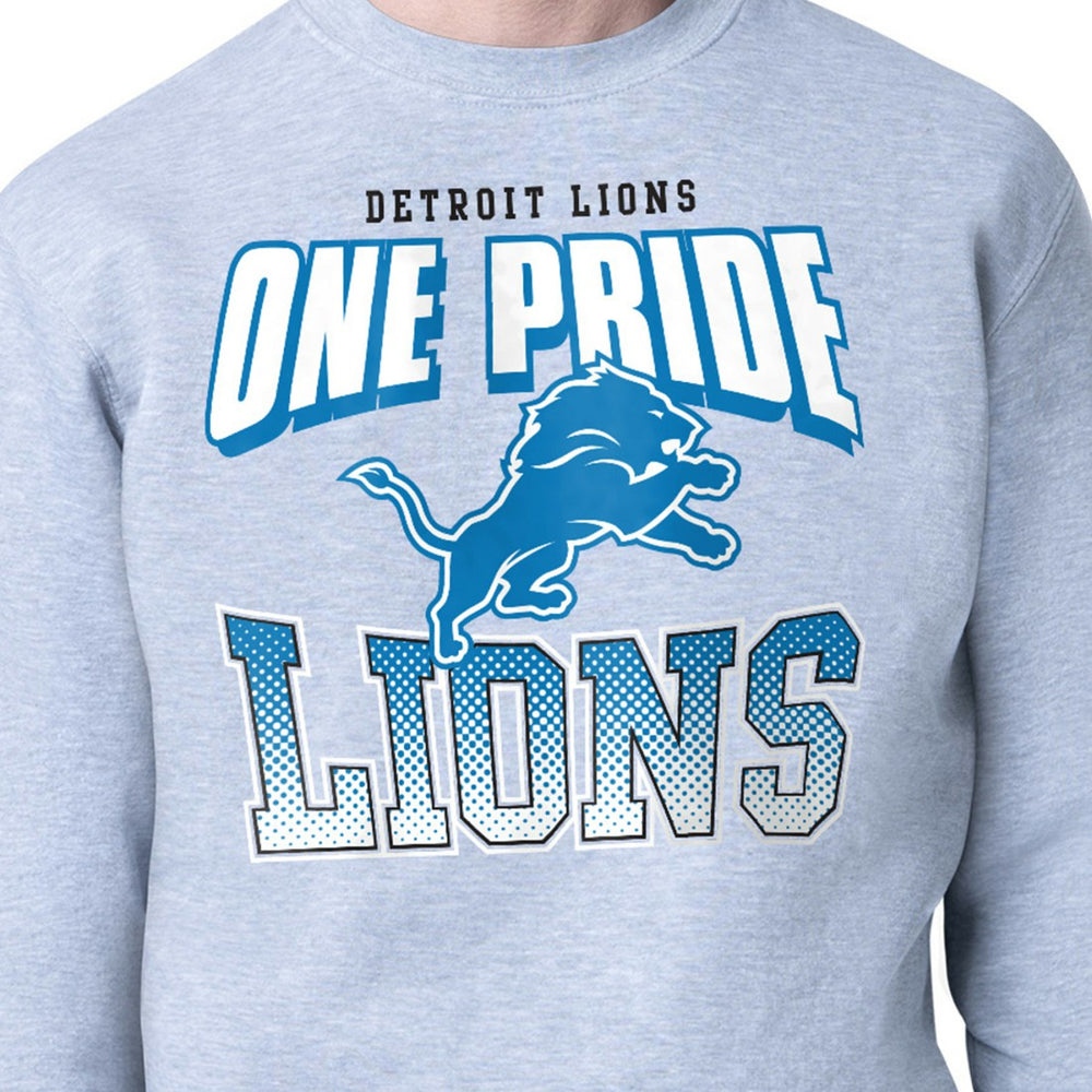 Detroit Lions Starter Comic Style Sweatshirt Gray - NFL
