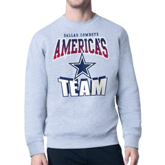 Dallas Cowboys Starter Comic Style Sweatshirt Gray - NFL
