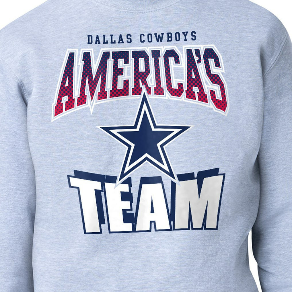 Dallas Cowboys Starter Comic Style Sweatshirt Gray - NFL