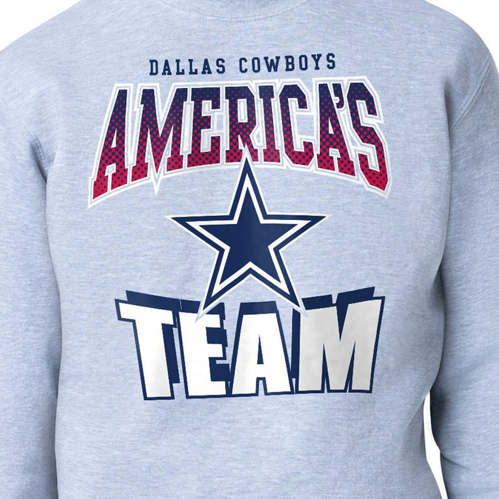 Dallas Cowboys Starter Comic Style Sweatshirt Gray - NFL