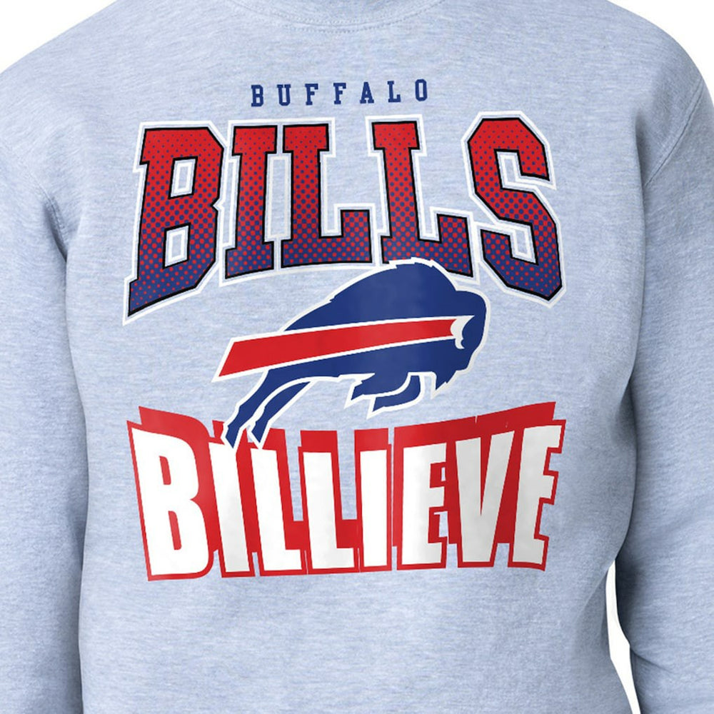 Buffalo Bills Starter Comic Style Sweatshirt Gray - NFL