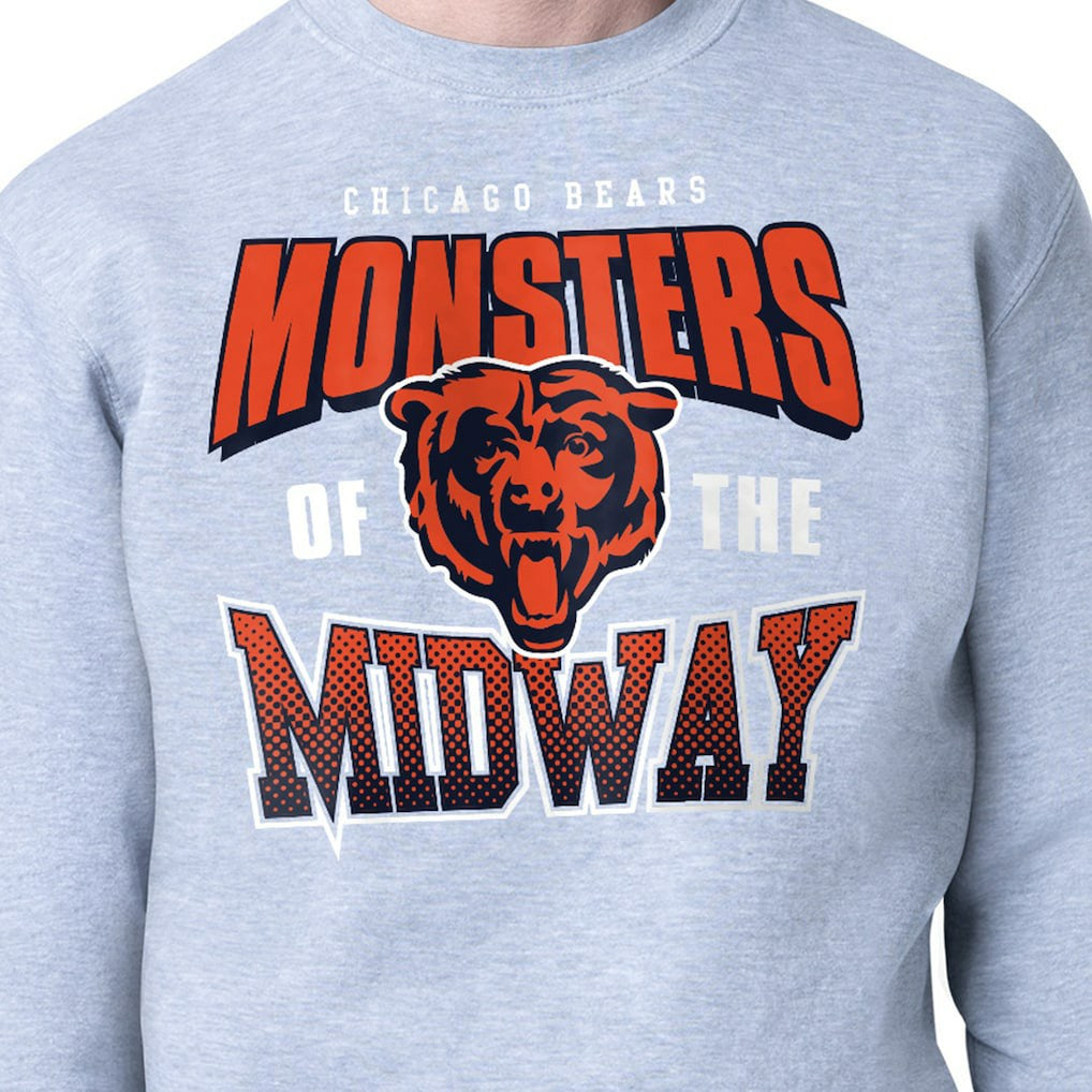 Chicago Bears Starter Comic Style Sweatshirt Gray - NFL