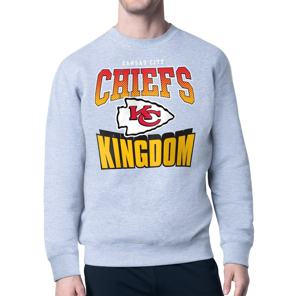 Kansas City Chiefs Starter Comic Style Sweatshirt Gray - NFL