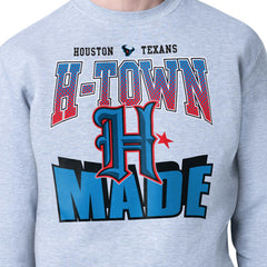 Houston Texans Starter Comic Style Sweatshirt Gray - NFL