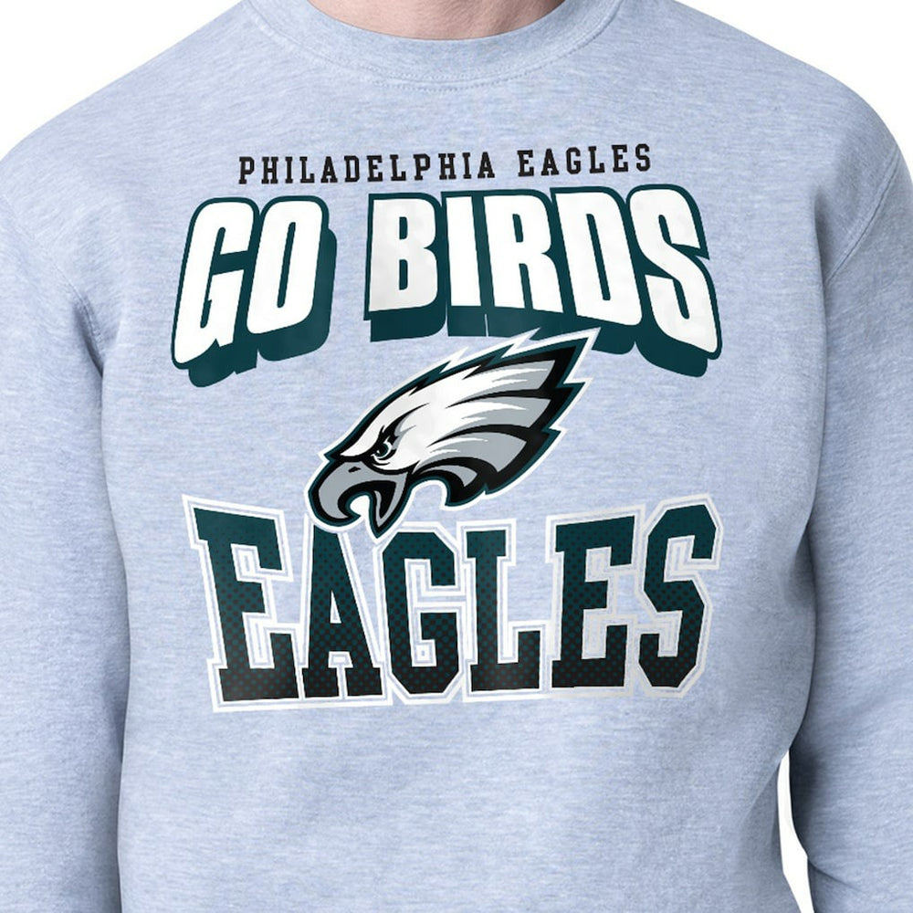 Philadelphia Eagles Starter Comic Style Sweatshirt Gray - NFL