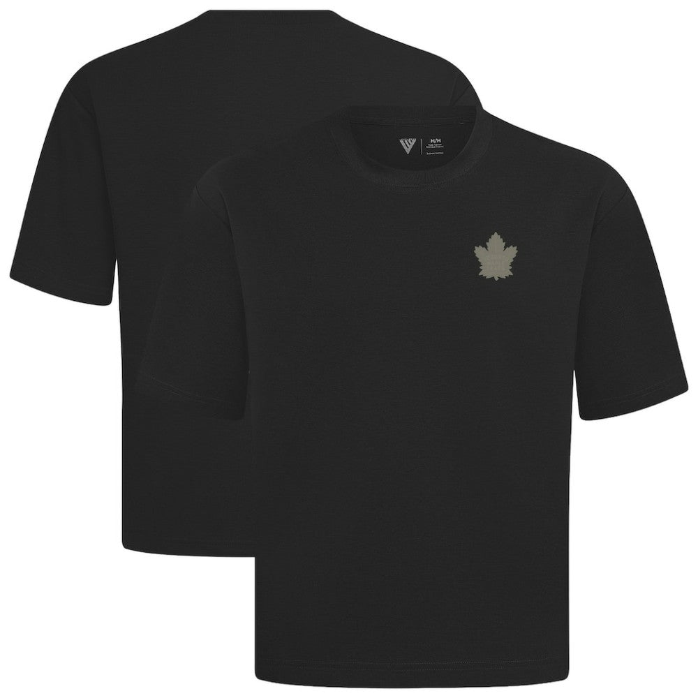Toronto Maple Leafs - Levelwear Copper Oversized Luxe Signature Knit T-Shirt Black