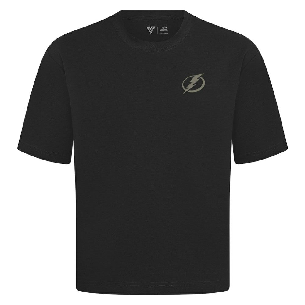 Tampa Bay Lightning - Levelwear Copper Oversized Luxe Signature Knit T-Shirt Black