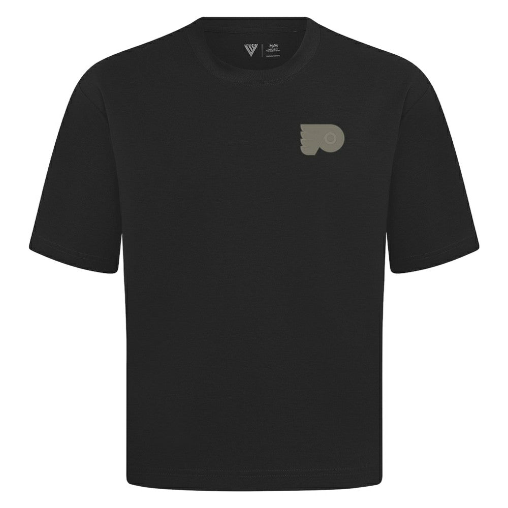 Philadelphia Flyers - Levelwear Copper Oversized Luxe Signature Knit T-Shirt Black