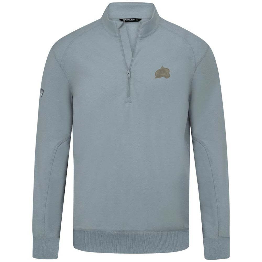 Colorado Avalanche - Levelwear Copper Upright Quarter-Zip Pullover Gray