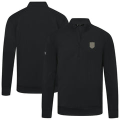 Vegas Golden Knights Levelwear Copper Upright Quarter-Zip Pullover Black