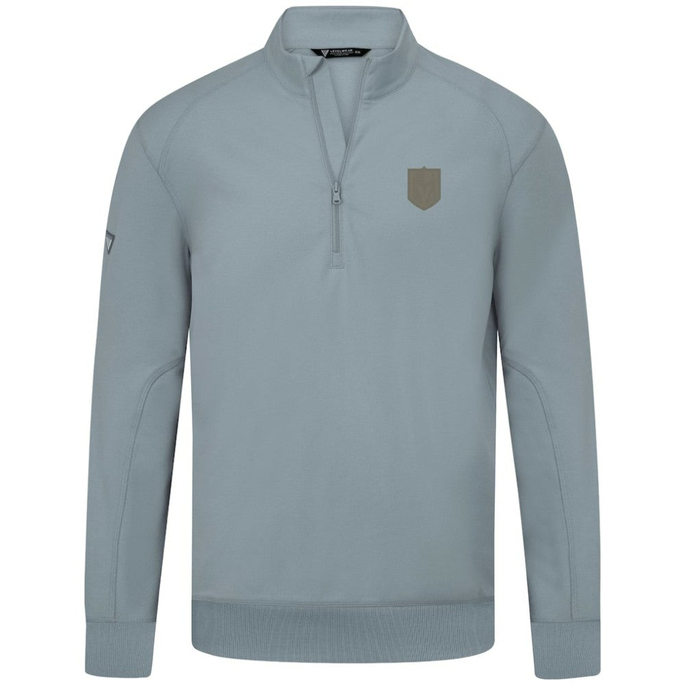 Vegas Golden Knights Levelwear Copper Upright Quarter-Zip Pullover Gray