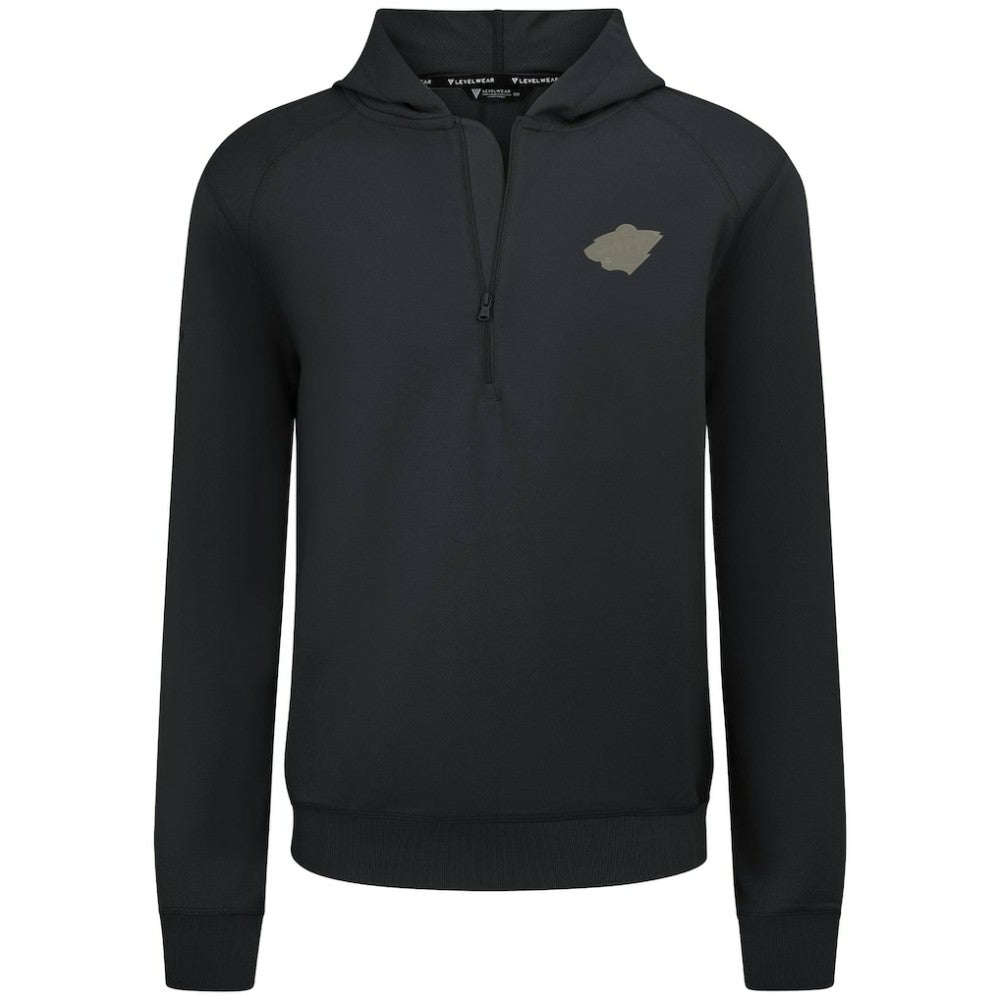 Minnesota Wild - Levelwear Technic Quarter-Zip Pullover Hoodie Black