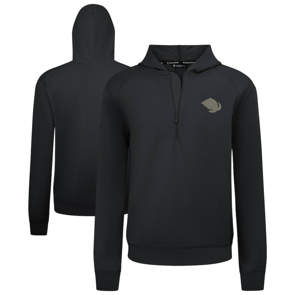 Utah Mammoth - Levelwear Technic Quarter-Zip Pullover Hoodie Black