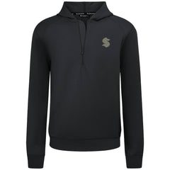 Seattle Kraken Levelwear Technic Quarter-Zip Pullover Hoodie Black