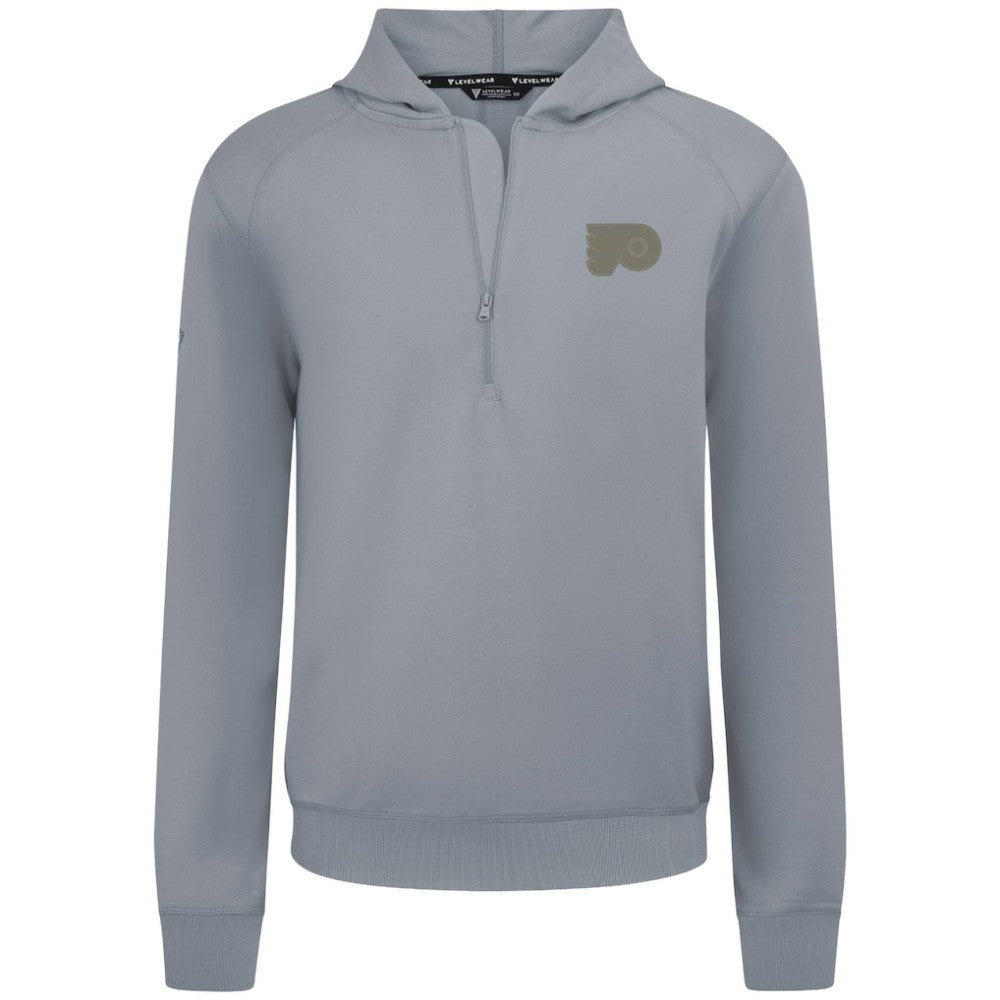 Philadelphia Flyers - Levelwear Technic Quarter-Zip Pullover Hoodie Gray