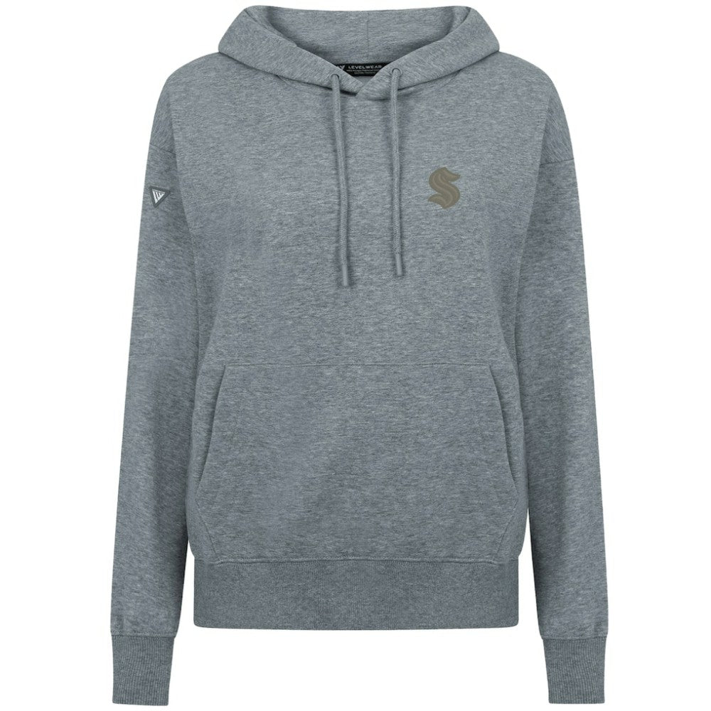Seattle Kraken Levelwear Women's Adorn Copper Hoodie Gray