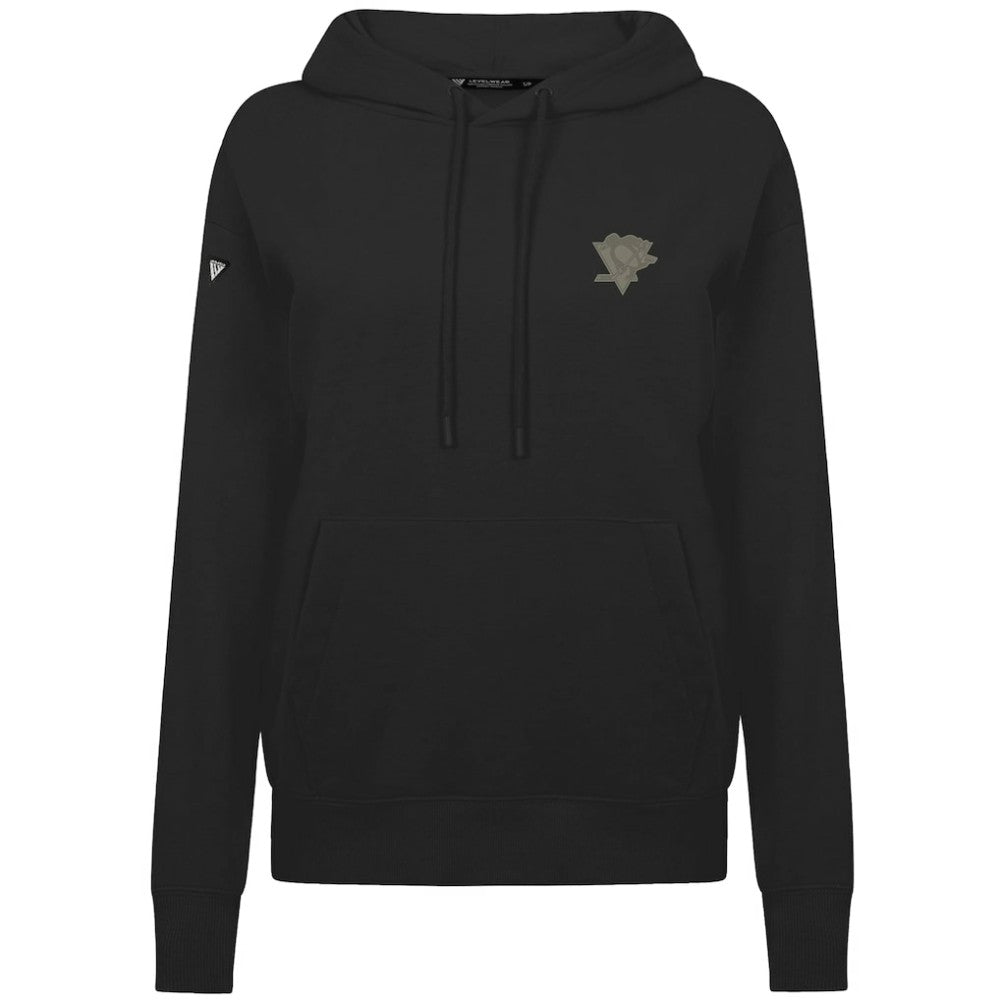 Pittsburgh Penguins Levelwear Women's Adorn Copper Hoodie Black