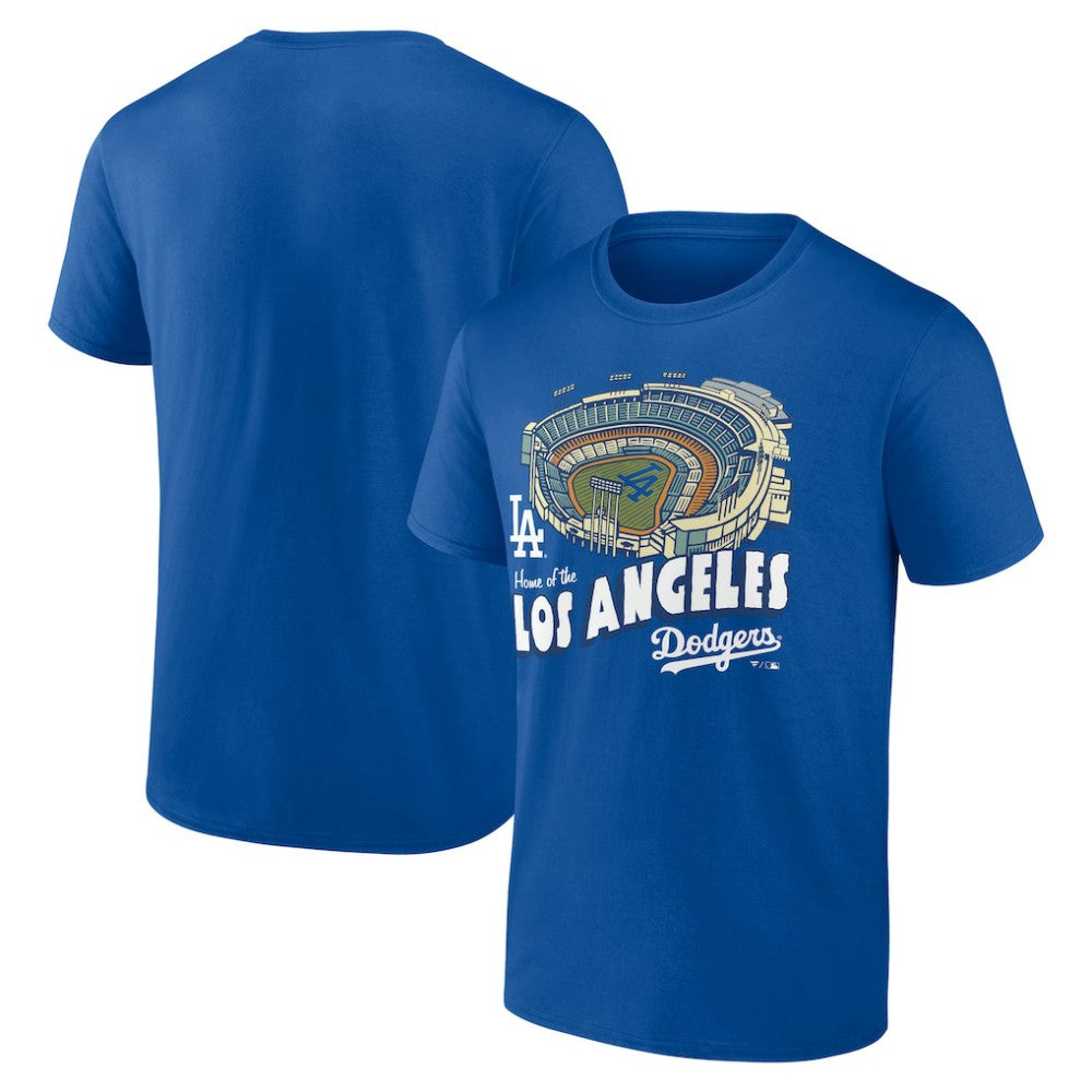 Los Angeles Dodgers Royal Home Stadium T-Shirt On Sale