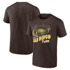 San Diego Padres Brown Home Stadium T-Shirt Lifestyle