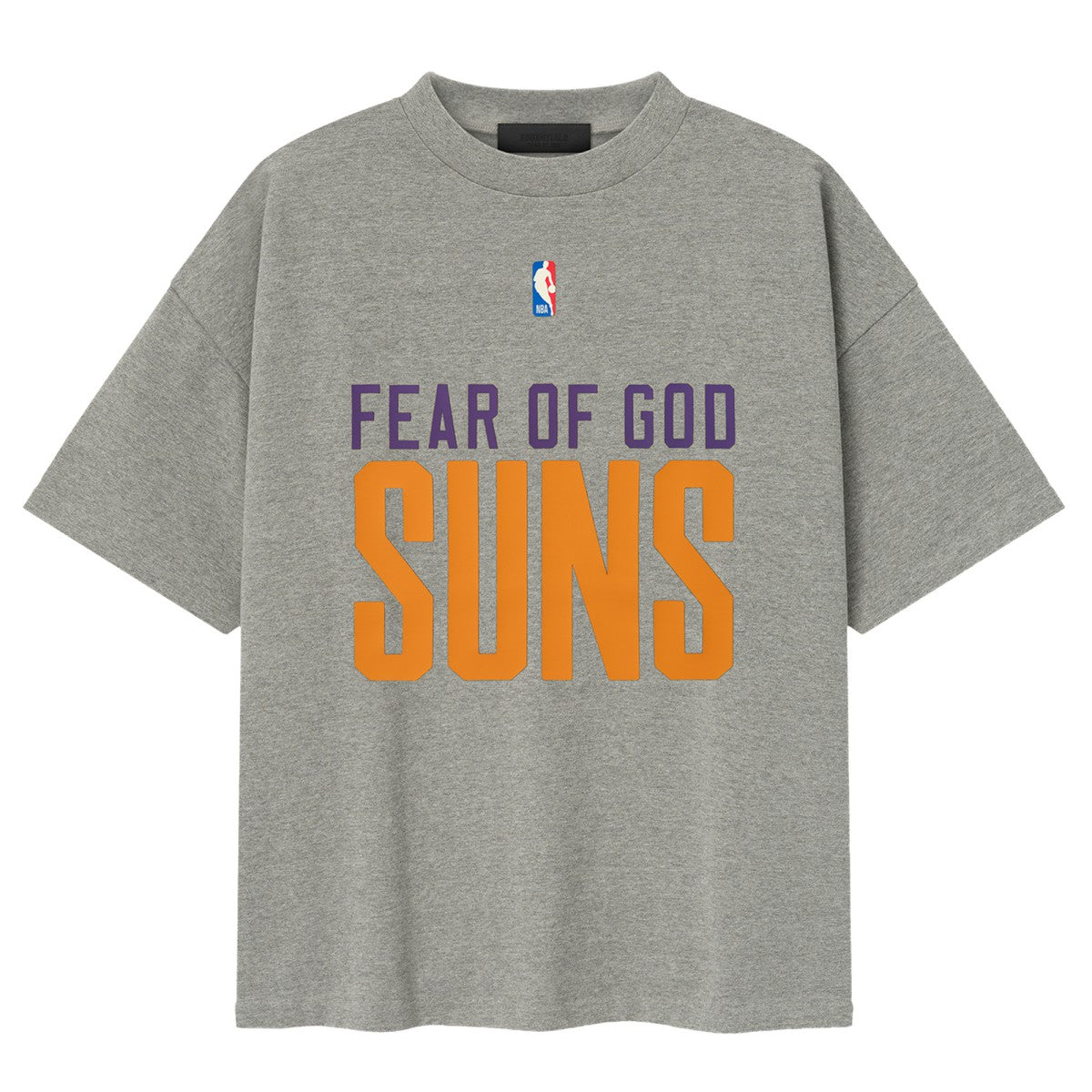 NBA - Phoenix Suns Fear of God x NBA Classic Fit T-Shirt - Dark Heather Gray