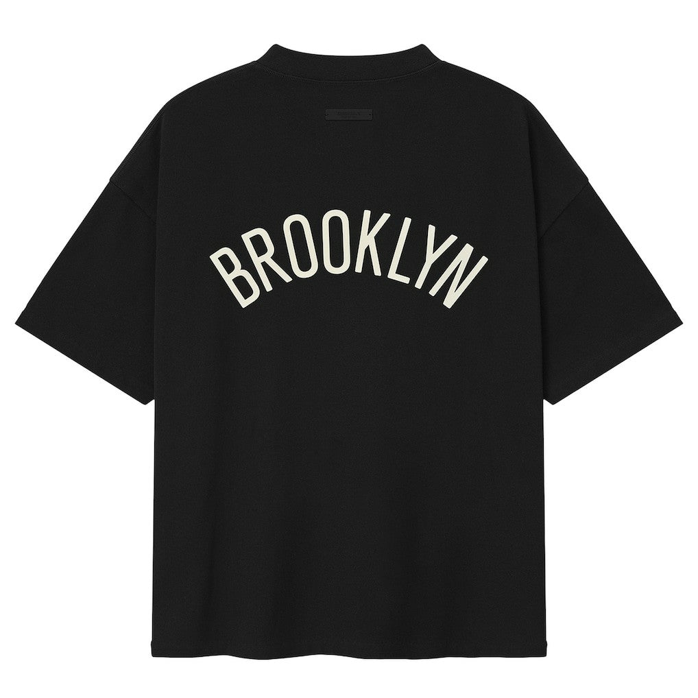 NBA - Brooklyn Nets Fear of God x NBA Classic Fit T-Shirt - Black