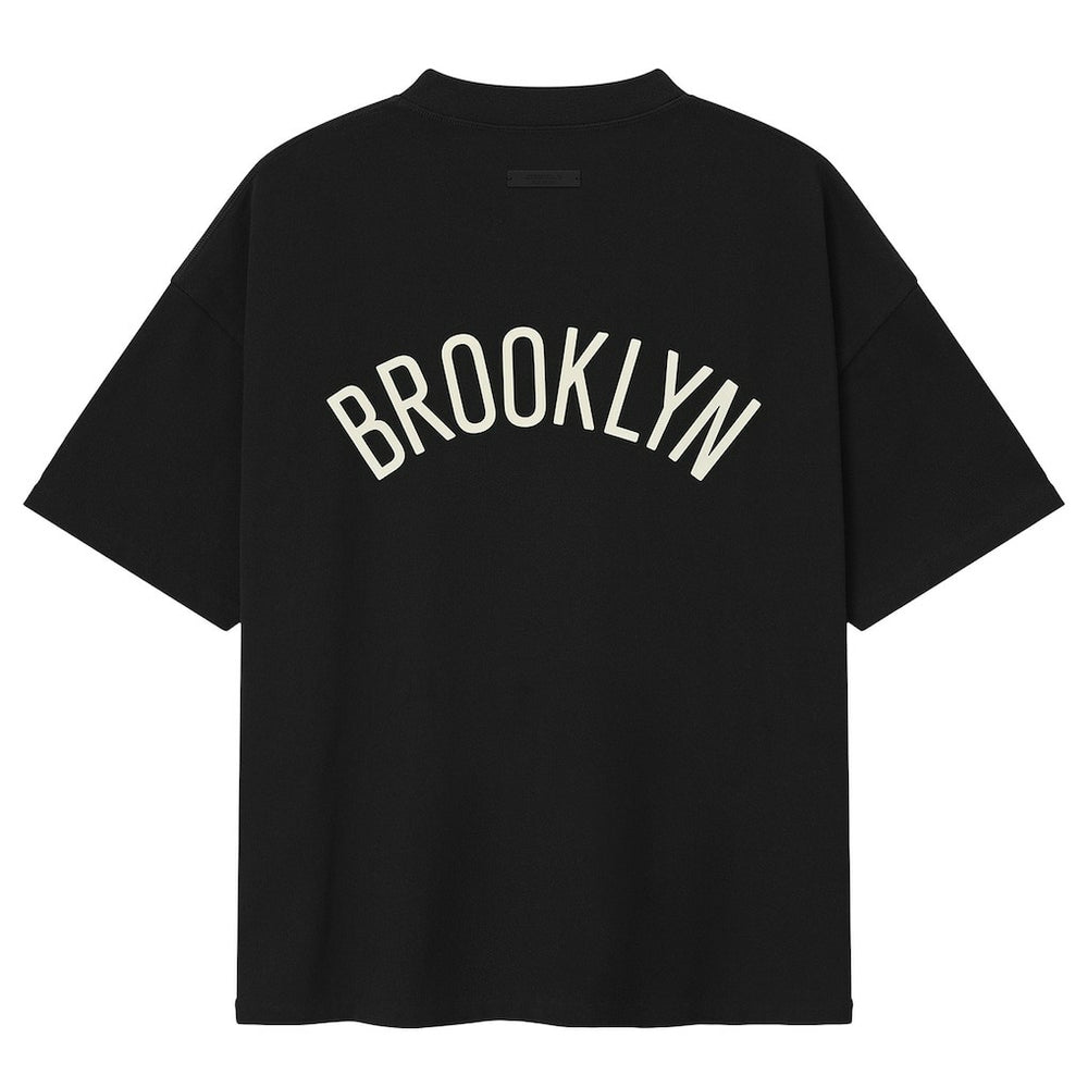 NBA - Brooklyn Nets Fear of God x NBA Classic Fit T-Shirt - Black