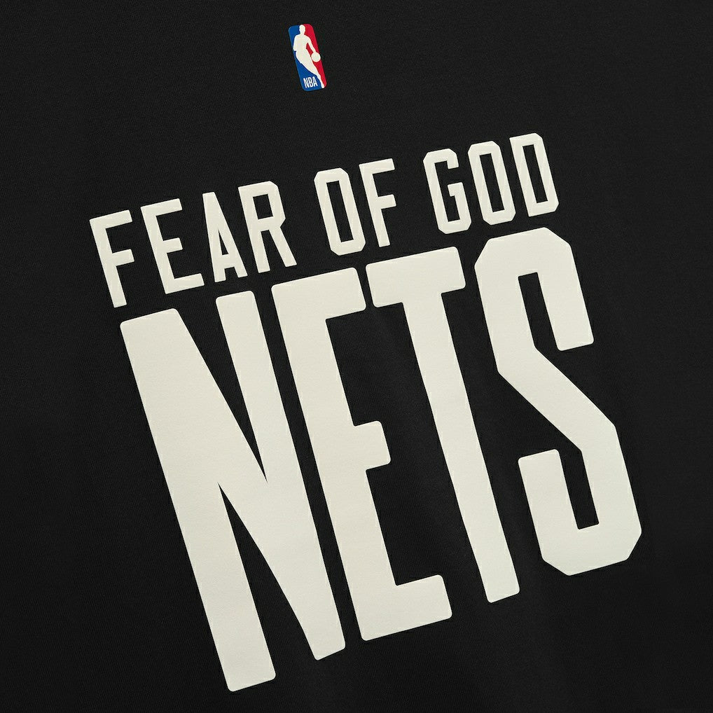 NBA - Brooklyn Nets Fear of God x NBA Classic Fit T-Shirt - Black