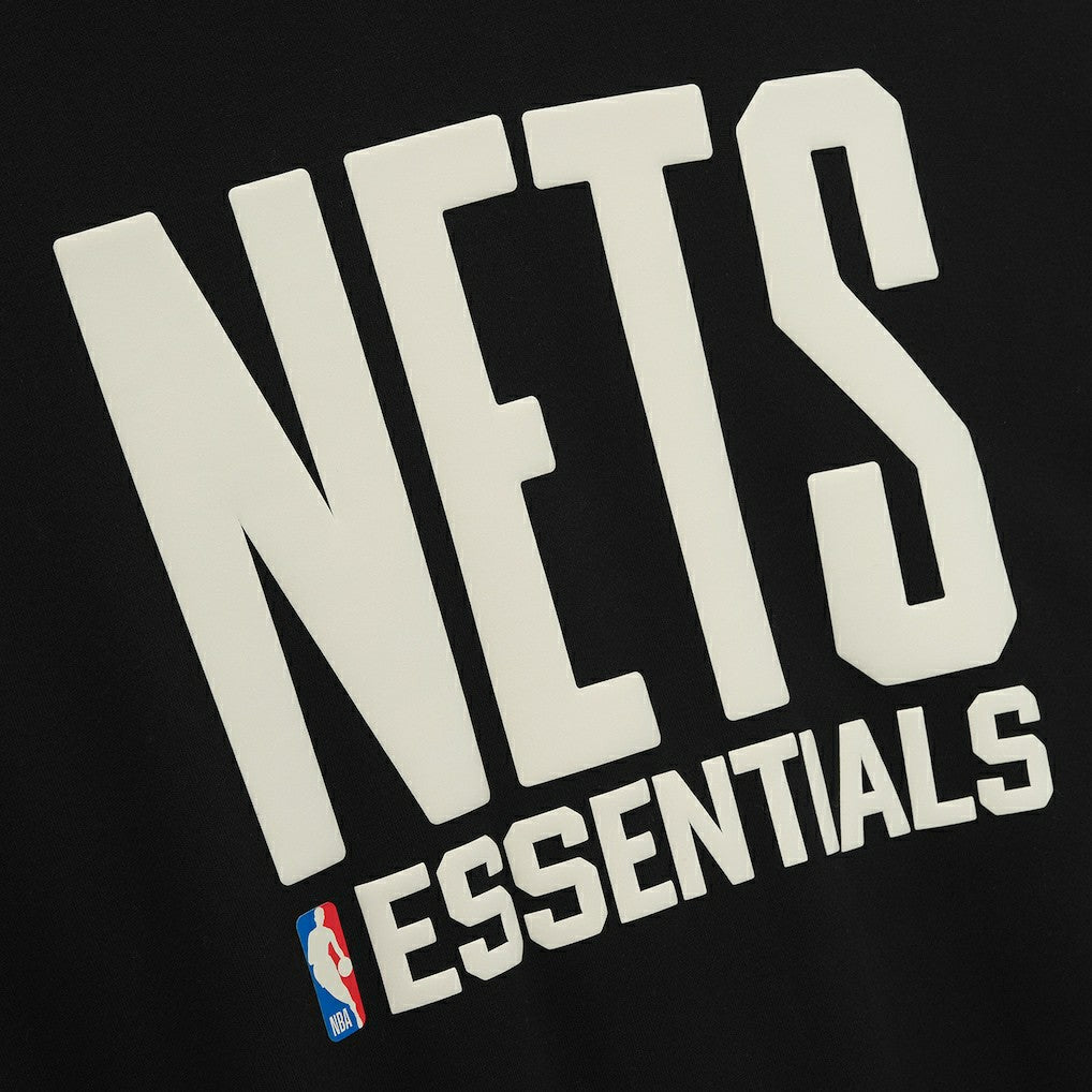 NBA - Brooklyn Nets Fear of God x NBA Macao Sport Fit Hoodie - Black/Heather Gray