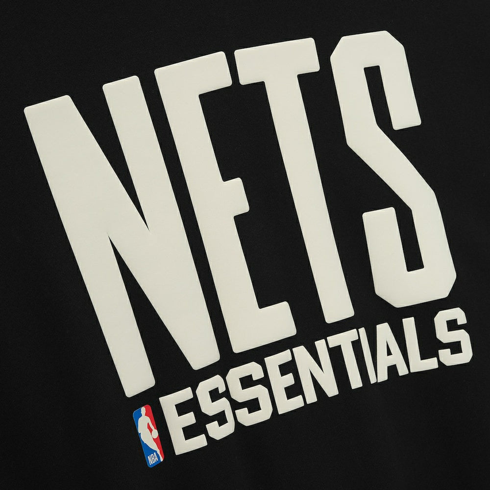 NBA - Brooklyn Nets Fear of God x NBA Macao Sport Fit Hoodie - Black/Heather Gray