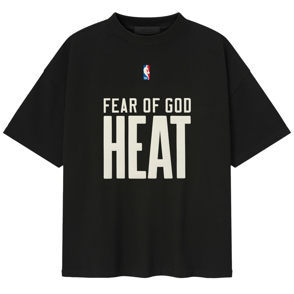 NBA - Miami Heat Fear of God x NBA Unisex 90s T-Shirt - Heather Black