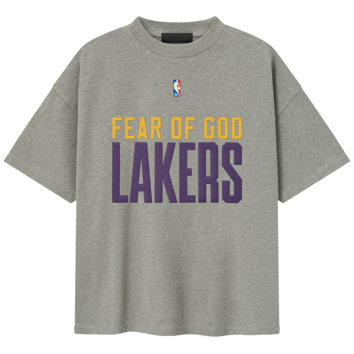 NBA - Los Angeles Lakers Fear of God x NBA Unisex 90s T-Shirt - Heather Gray