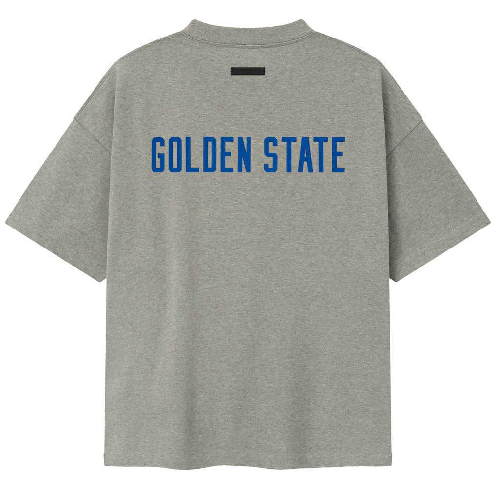 NBA - Golden State Warriors Fear of God x NBA Unisex 90s T-Shirt - Heather Gray