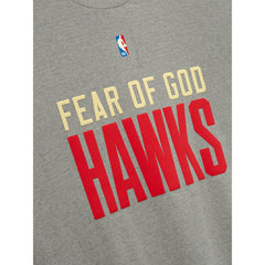 NBA - Atlanta Hawks Fear of God x NBA Unisex 90s T-Shirt - Heather Gray