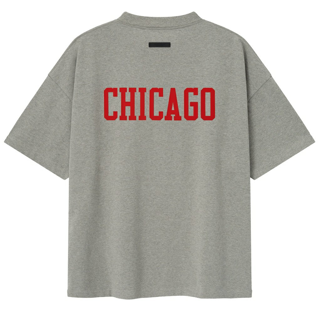 NBA - Chicago Bulls Fear of God x NBA Unisex 90s T-Shirt - Heather Gray
