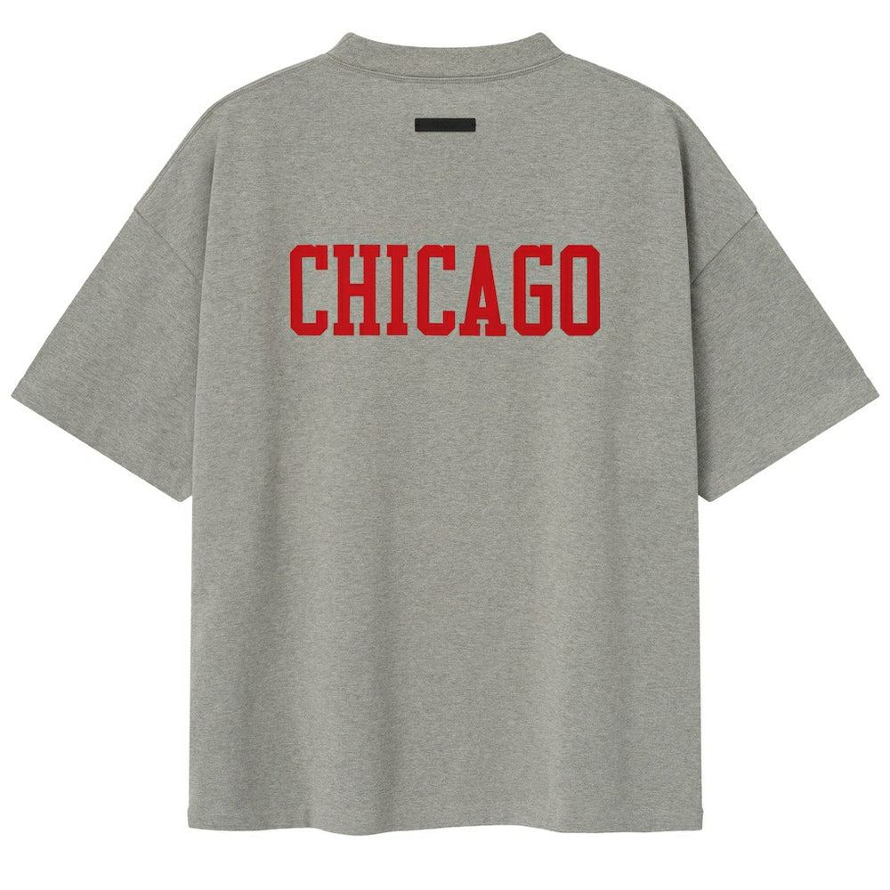 NBA - Chicago Bulls Fear of God x NBA Unisex 90s T-Shirt - Heather Gray